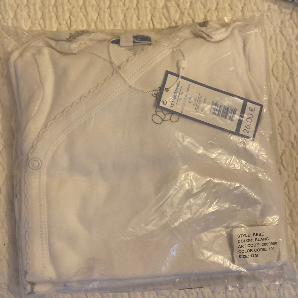Set of 2 Jacadi bodysuit NWT
